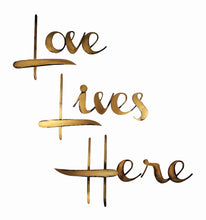Load image into Gallery viewer, love lives here sign
