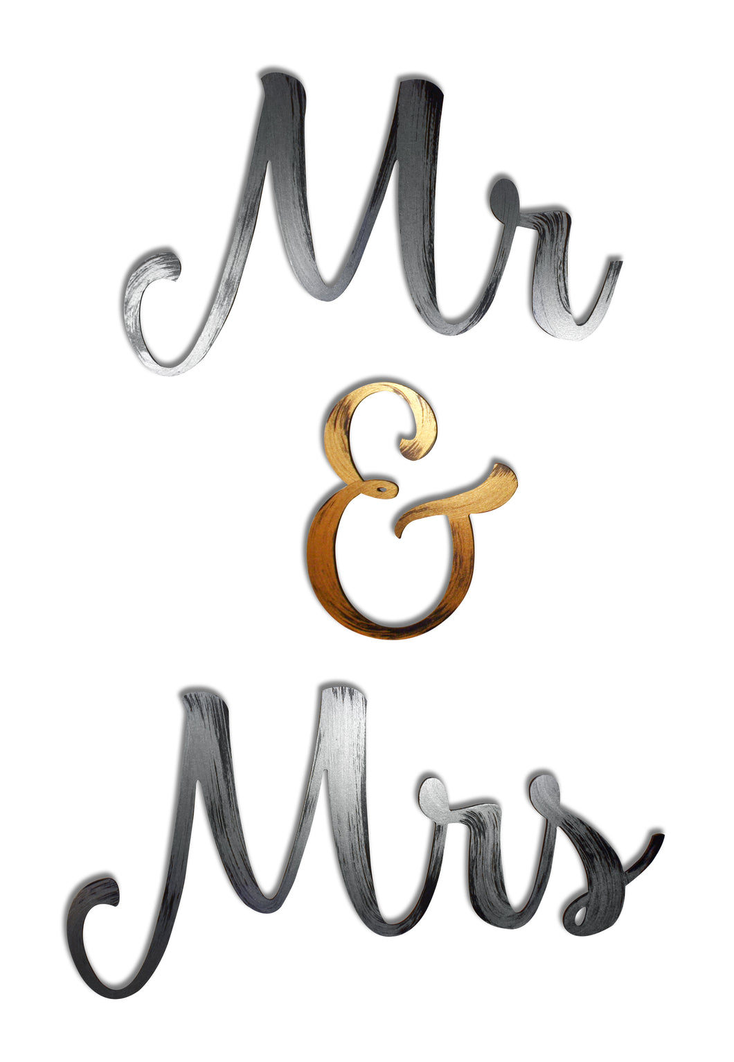 Mr & Mrs  Hand Painted Wall Decor