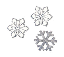 Load image into Gallery viewer, silver snowflake decorations
