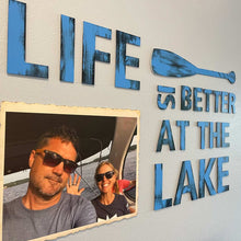 Load image into Gallery viewer, Life is Better on the Lake with Custom Photo Wall Art
