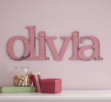Load image into Gallery viewer, Hand Painted Custom Name Wall Decor
