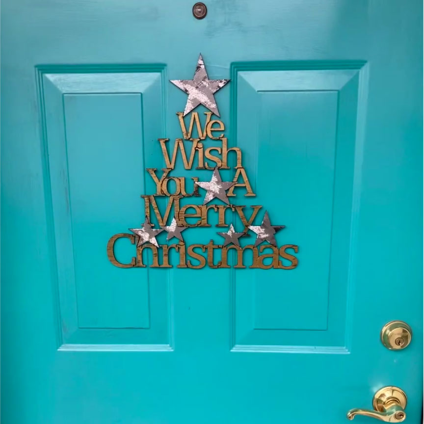 We Wish You A Merry Christmas Wall Decor