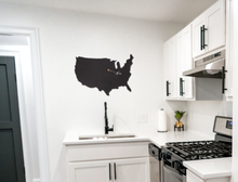 Load image into Gallery viewer, usa shaped chalkboard wall decor
