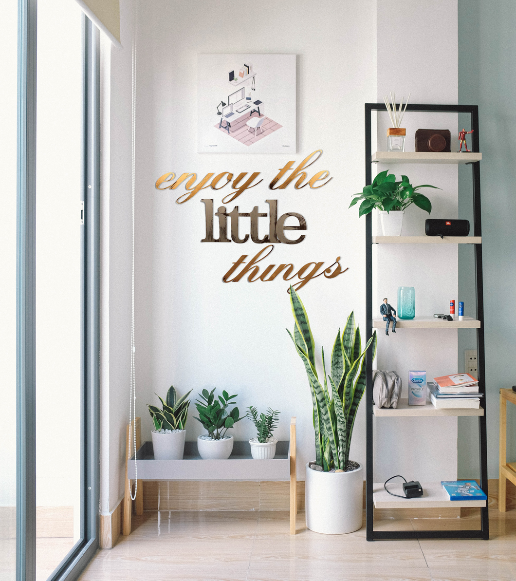 enjoy the little things wall decor