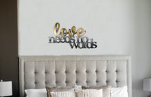Load image into Gallery viewer, love needs no words wall decor
