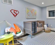 Load image into Gallery viewer, Custom Initial Superman Inspired Wall Decor
